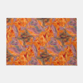 Abstraktes goldenes Tamarin mit gekreuzten Beinen Fußmatte (Vorderseite)