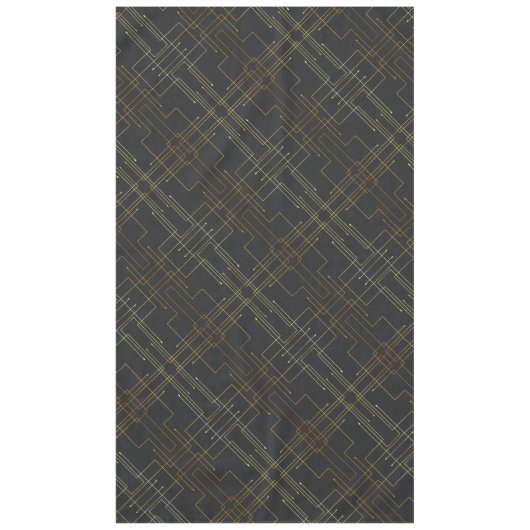 Abstraktes Goldfolientablett Tischdecke (Vorderseite)