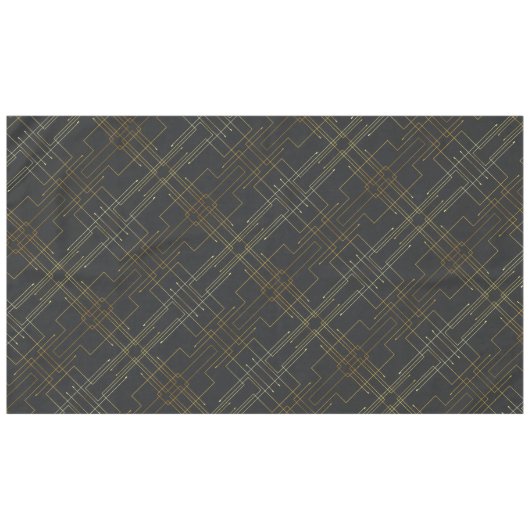 Abstraktes Goldfolientablett Tischdecke (Vorderseite (Horizontal))