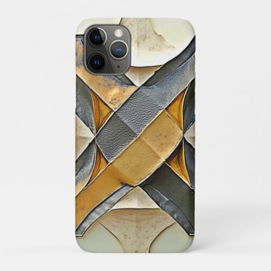 Abstraktes Goldmetalldesign Case-Mate iPhone Hülle (Rückseite)