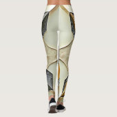 Abstraktes Goldmetalldesign Leggings (Rückseite)