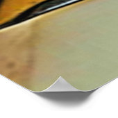 Abstraktes Goldmetalldesign Poster (Ecke)