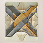 Abstraktes Goldmetalldesign Sherpadecke (Vorderseite)