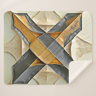 Abstraktes Goldmetalldesign Sherpadecke