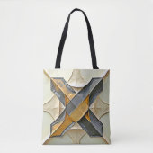 Abstraktes Goldmetalldesign Tasche (Vorderseite)