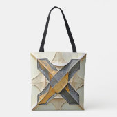 Abstraktes Goldmetalldesign Tasche (Rückseite)