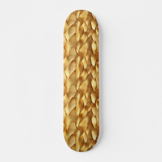 Abstraktes Goldmuster Skateboard (Vorne)