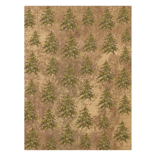 Abstraktes Goldpapier und funkelnd Goldbaum Tischdecke (Vorderseite)