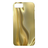 abstraktes Goldsatin Case-Mate iPhone Hülle (Rückseite)