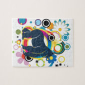 Abstraktes Gorilla-Puzzle Puzzle (Horizontal)