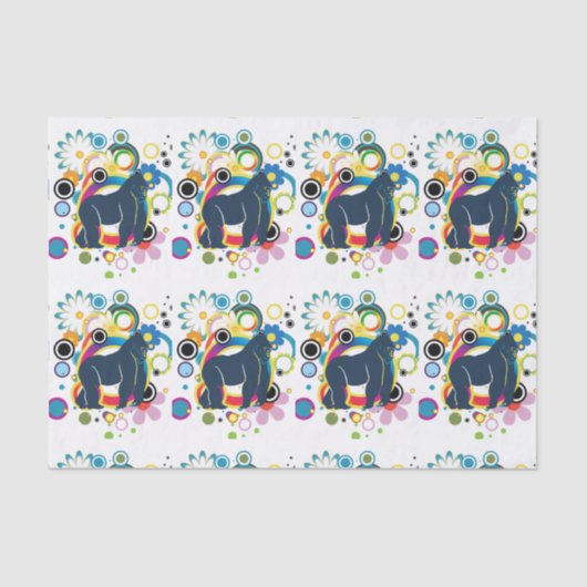 Abstraktes Gorilla Tissue Paper Seidenpapier (Vorderseite)