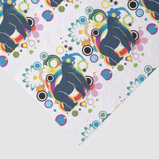 Abstraktes Gorilla Tissue Paper Seidenpapier (Ausschnitt)