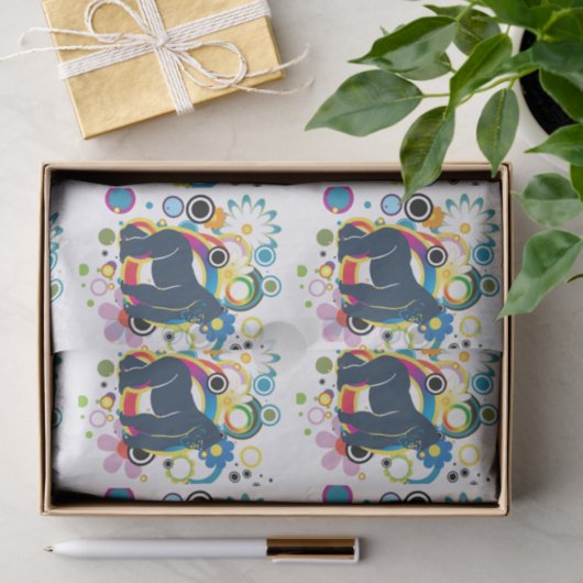 Abstraktes Gorilla Tissue Paper Seidenpapier (Geschenk)
