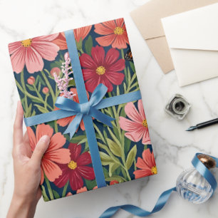 Abstraktes Gouache-Kosmos-Schmetterling-Wrap-Papie Geschenkpapier