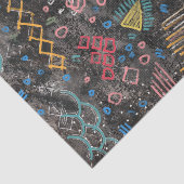 Abstraktes Graffiti Art Rainbow-Chalkboard-Dekoupa Seidenpapier (Ausschnitt)