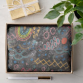 Abstraktes Graffiti Art Rainbow-Chalkboard-Dekoupa Seidenpapier (Geschenk)