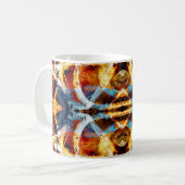Abstraktes Graffiti-Muster Kaffeetasse (Vorderseite Links)