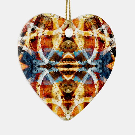 Abstraktes Graffiti-Muster Keramikornament (Rechts)