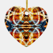 Abstraktes Graffiti-Muster Keramikornament (Vorne)