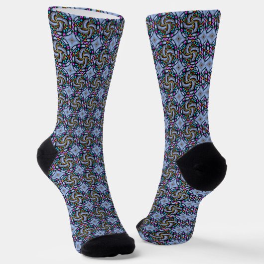 Abstraktes Graffiti-Muster Socken (Gewinkelt)