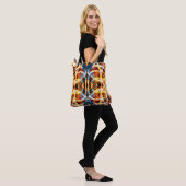 Abstraktes Graffiti-Muster Tasche (Am Model)