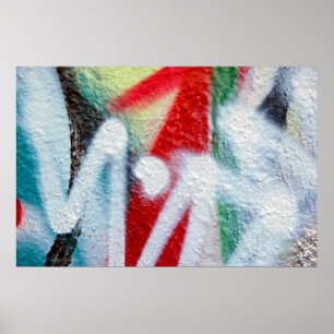 abstraktes Graffiti-Poster Poster
