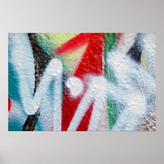 abstraktes Graffiti-Poster Poster (Vorne)
