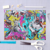 Abstraktes Graffiti Seidenpapier (Handwerk)