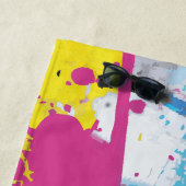 Abstraktes Graffiti-Spritzer Urban Pop Art Strandtuch (Beispiel)