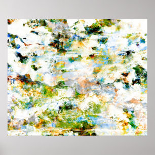 Abstraktes Grafikdesign im grünen Grunge-Stil Poster