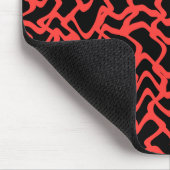 Abstraktes grafisches Muster-helles Rotes und Mousepad (Ecke)