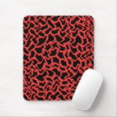 Abstraktes grafisches Muster-helles Rotes und Mousepad (Mit Mouse)