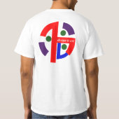 Abstraktes grafisches T-Shirt (Rückseite)