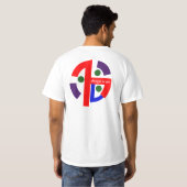 Abstraktes grafisches T-Shirt (Schwarz voll)