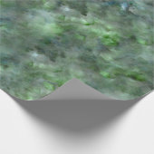 Abstraktes Granitmuster aus grünem Quarz - Geschenkpapier (Ecke)