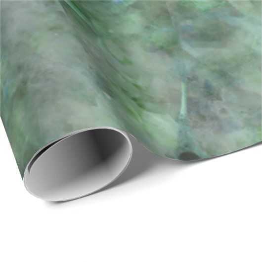 Abstraktes Granitmuster aus grünem Quarz - Geschenkpapier (Rolleneckpunkt)
