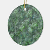 Abstraktes Granitmuster aus grünem Quarz Keramik Ornament (Links)
