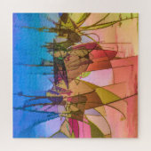 Abstraktes Graspuzzle sehr farbenfroh Puzzle (Horizontal)