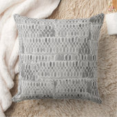 Abstraktes Grau-Aquarellmuster Kissen (Decke)