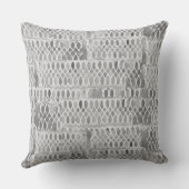 Abstraktes Grau-Aquarellmuster Kissen (Rückseite)