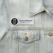 Abstraktes , grau markiertes Firmenlogo Namensschild (Beispiel)