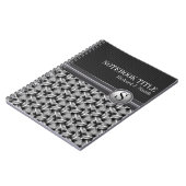 Abstraktes, grau-schwebendes Modell für benutzerde Notizblock (Linke Seite)