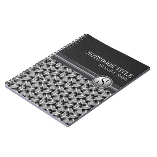 Abstraktes, grau-schwebendes Modell für benutzerde Notizblock (Linke Seite)