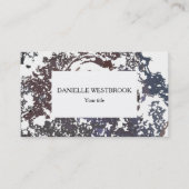 Abstraktes, graues, braunes und weißes Muster Visitenkarte (Vorderseite)