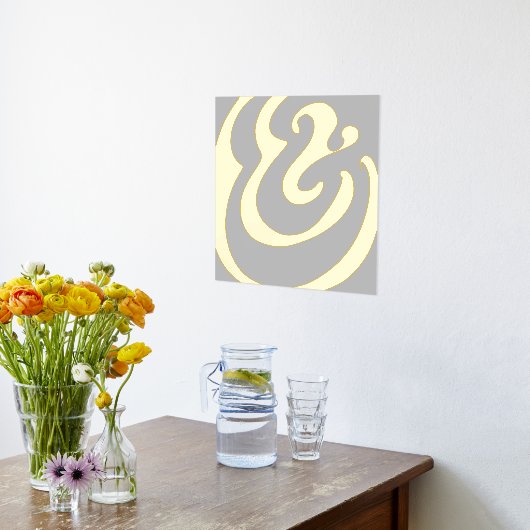 Abstraktes Graues Gold Foliendrucke (Ablage(Küche))