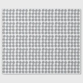 Abstraktes Graues Leaf-Muster Geschenkpapier (Flach)