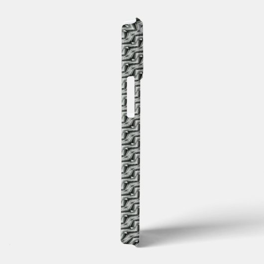 Abstraktes graues Muster Case-Mate iPhone Hülle (Rückseite / Rechts)