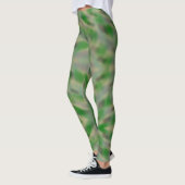 Abstraktes graues Tarnmuster Leggings (Links)