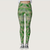 Abstraktes graues Tarnmuster Leggings (Vorderseite)