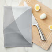 Abstraktes graues und weißes Muster Handtuch (Viertel Falte)